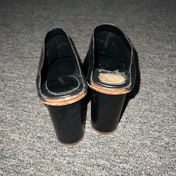 Roberto Del Carlo Black Leather Heeled Mules Size 38 EU $420 - Picture 5 of 7